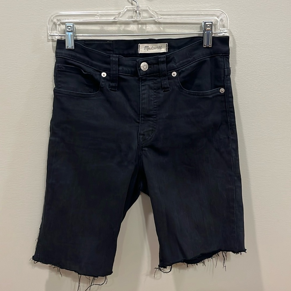 Madewell Black Jean Shorts